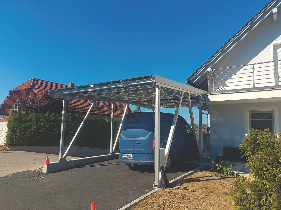 waterproof carport solar mounting system