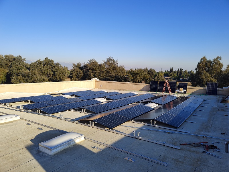 Ballasted-PRO on California rooftop